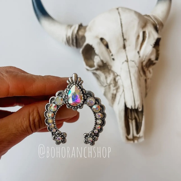 Turquoise blue squash blossom ring bling over sized stretch one size 1pc. - Picture 2 of 6